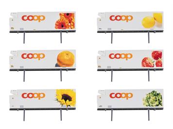 TRIX 66583 6 coop®-Kühlcontainern mit sechs verschiedenen Motiven - N (1:160)