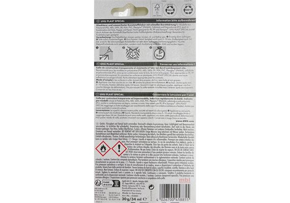 UHU 45885 Plast spezial, Flasche mit Feindosierspitze, 30 g | Bild 2