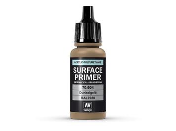 Vallejo 70.604 Model Air 17ml, SURFACE PRIMER DUNKELGELB, RAL7028