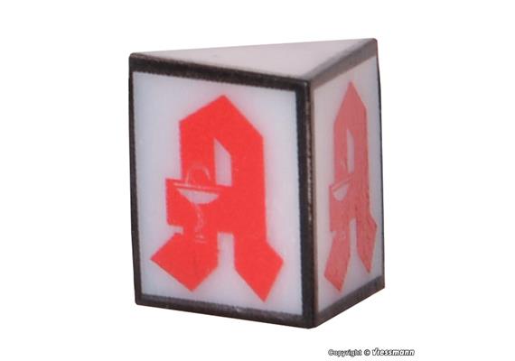 Viessmann 1375 Reklameschild Apotheke mit LED Beleuchtung, H0