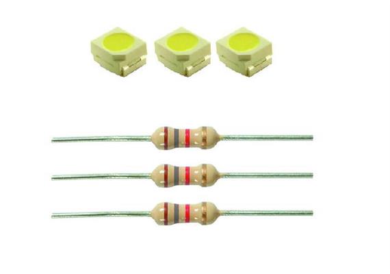 Viessmann 3556 LEDs mit Vorwiderstand weiss (3)