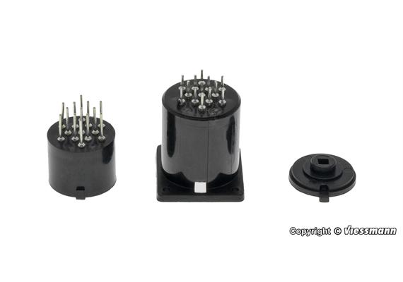 Viessmann 4653 Zylindersteckfuß 13-polig - H0 (1:87)