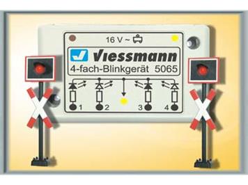 Viessmann 5060 Andreaskreuze 2 Stk. mit Blinkelektronik - H0 (1:87)