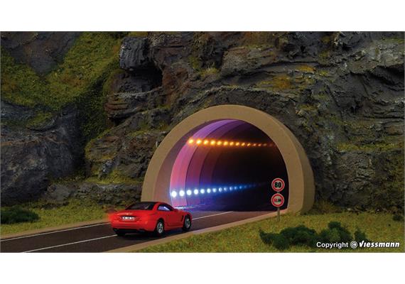 Viessmann 5098 H0 Straßentunnel modern, mit LED Spiegeleffekt und Tiefenwirkung | Bild 2