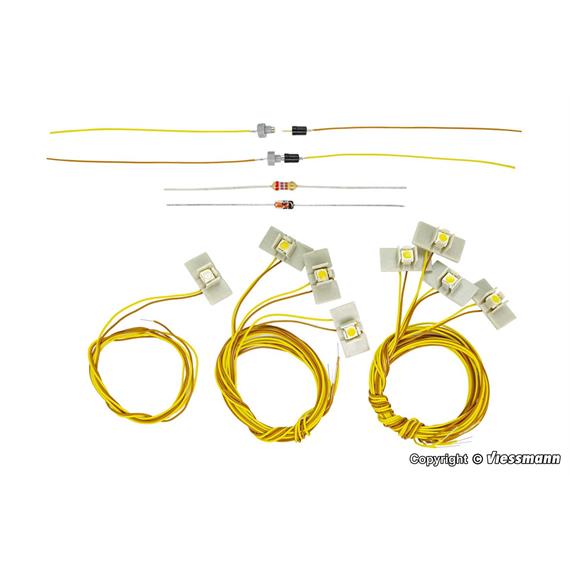 Viessmann 6002 Beleuchtungs-Set für kibri Kubushäuser - H0 (1:87)