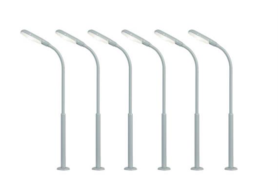 Viessmann 64906 Peitschenleuchte, LED weiß, 5+1 - N (1:160)