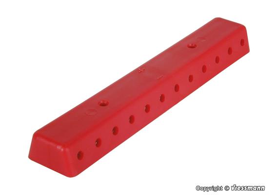 Viessmann 6844 Verteilerleiste rot mit Schrauben, 2 Stück