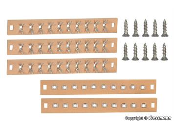 Viessmann 68475 Lötleisten 10-polig mit Schrauben, 5 Stück