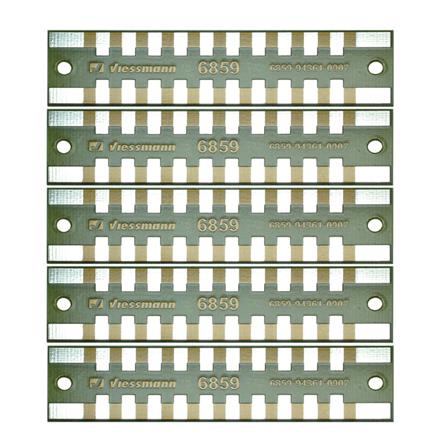 Viessmann 6859 Löt-Verteilerleisten 2-polig, 5 Stück