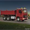 Viessmann 8001 CarMotion Basis Startset, MB ACTROS Muldenkipper rot mit Rundumleuchten, H0 | Bild 3