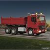 Viessmann 8001 CarMotion Basis Startset, MB ACTROS Muldenkipper rot mit Rundumleuchten, H0 | Bild 3