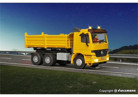 Viessmann 8015 MB ACTROS 3-achs Muldenkipper mit Rundumleuchten - H0 (1:87) | Bild 3