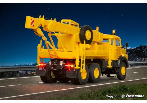 Viessmann 8022 MB Rundhauber 3-achs Bergekran mit Rundumleuchten - H0 (1:87) | Bild 5