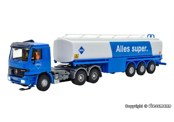 Viessmann 8033 MB ACTROS 3-achs Zugmaschine mit ARAL Tankauflieger - H0 (1:87) | Bild 2