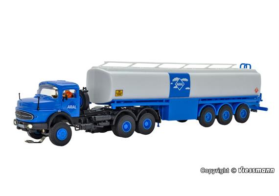 Viessmann 8034 MB Rundhauber 3-achs mit ARAL Tankauflieger - H0 (1:87) | Bild 2