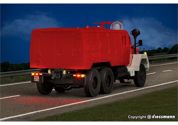 Viessmann 8055 Feuerwehr MAGIRUS JUPITER FlKfz 3800/400 3-achs mit Rundumleuchte - H0 | Bild 5