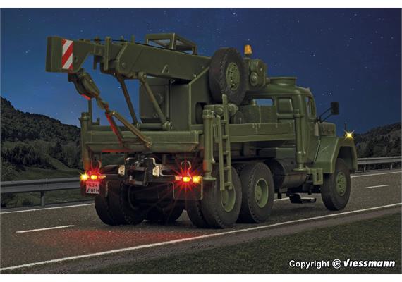 Viessmann 8061 MAGIRUS DEUTZ 3-achs Bergekran mit Rundumleuchte, Militär, Basis - H0 | Bild 5