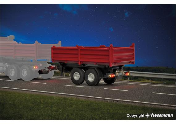 Viessmann 8214 Tandem Kipper, rot, Funktionsmodell - H0 (1:87) | Bild 4