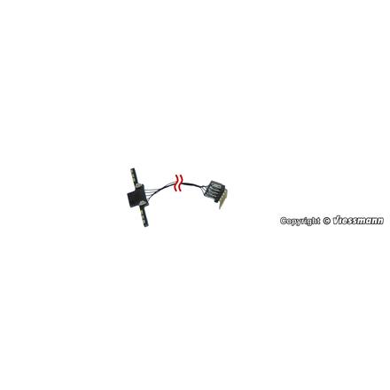 Viessmann 8415 Stoßstange mit LED-Beleuchtung für lange Anhänger und Auflieger - H0 (1:87)