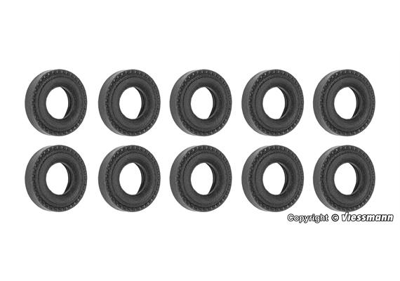 Viessmann 8425 Set Gummireifen, 10 Stück - H0 (1:87)