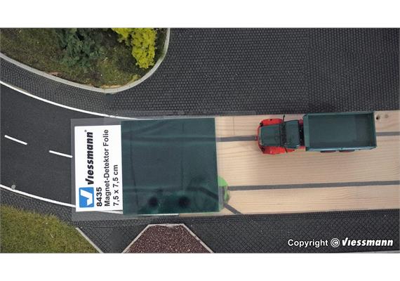 Viessmann 8435 Magnet-Detektor Folie L 7,5 x B 7,5 cm - H0 (1:87) | Bild 2