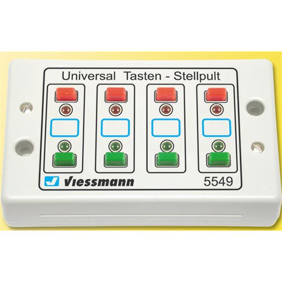 Viessmann 5549 Universal Tasten-Stellpult, rückmeldefähig