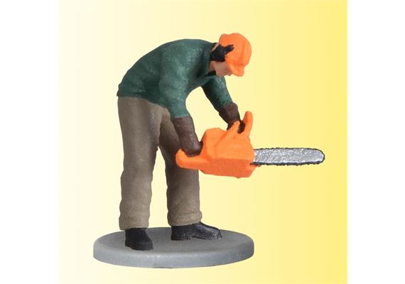 Viessmannn 1548 Waldarbeiter mit Kettensäge, bewegt - H0 (1:87)