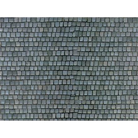 Vollmer 46041 Mauerplatte Pflasterstein aus Karton, 25 x 12,5 cm