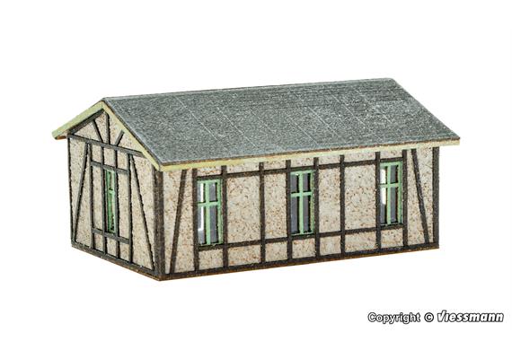 Vollmer 49590 Werkstatt mit Putz-/Fachwerkfassade - Polyplate Bausatz - Z (1:220) | Bild 3
