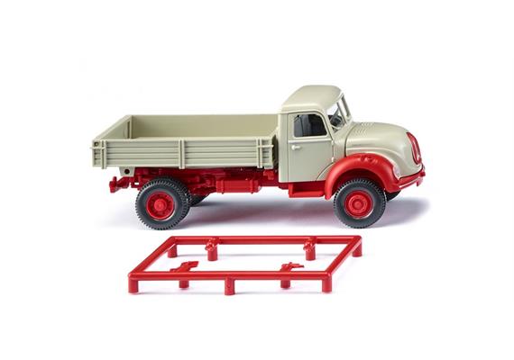Wiking 042498 Pritschenkipper (Magirus) - kieselgrau, Massstab 1:87