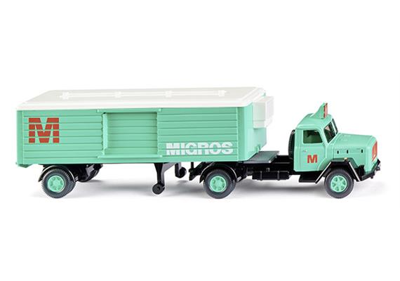 Wiking 052003 Kühlkoffersattelzug (Magirus) MIGROS - H0 (1:87)