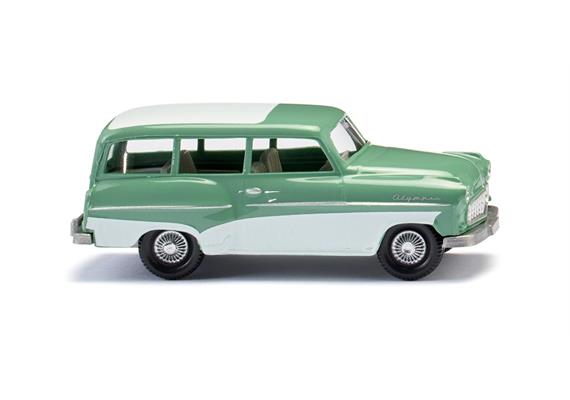 Wiking 085006 Opel Caravan 1956 - mintgrün mit weißem Dach - H0 (1:87)