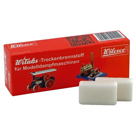 Wilesco 01015 WiTabs Trockenbrennstoff-Tabletten, 24 Tabletten à 7 Gramm
