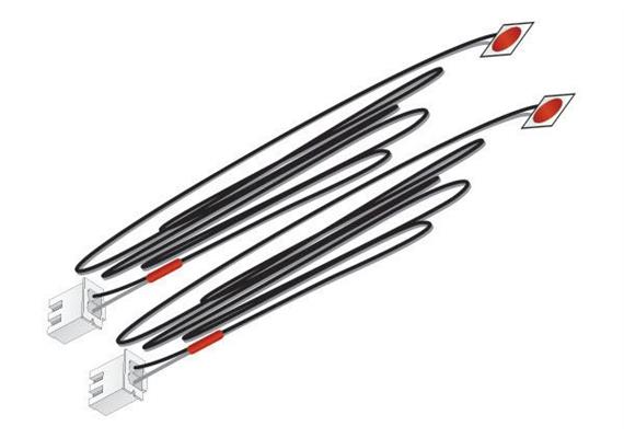 Woodland JP5739 Klebe-LED rot (Red Stick-on LED Lights) - H0, N | Bild 2