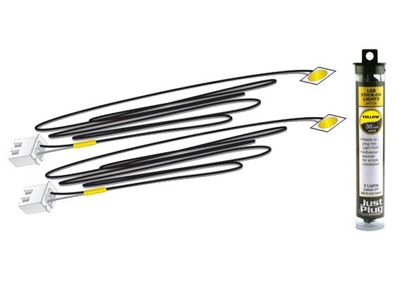Woodland JP5742 Klebe-LED, gelb (Yellow Stick-on LED Lights) - H0, N | Bild 1
