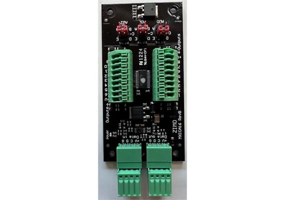 ZIMO ICA16KL STEIN88V-Anschlussplatine für Signal-Lichter, 16 Ausgänge, Schraubklemmen