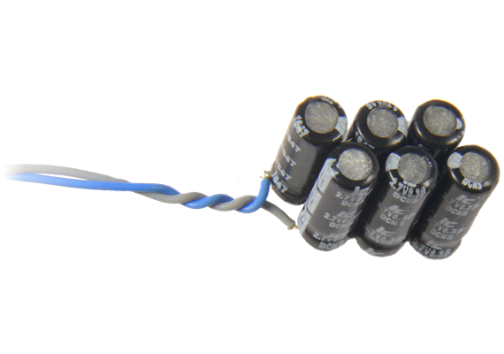 ZIMO MGOBLOCK Minitur-Fertigmodul 50000uF/16V, bestehend aus je 6 Miniatur-Goldcaps