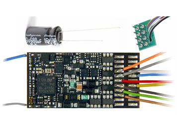 ZIMO MN330R H0-Decoder mit 8pol. Schnittstelle NEM652, FU-Ausgänge, H0