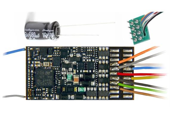 ZIMO MN330R H0-Decoder mit 8pol. Schnittstelle NEM652, FU-Ausgänge, H0 | Bild 1