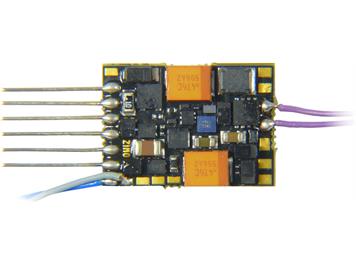 ZIMO MS500N Subminiatur-Sounddecoder, 0,7A, 4 Fu-Ausgänge, 6pol. Direktschnittstelle
