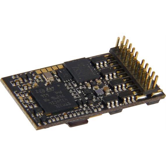 ZIMO MS450P22 Sounddecoder PluX22, 1,2A, 12 FU-Ausgänge, Energiesp.-Anschluss - H0