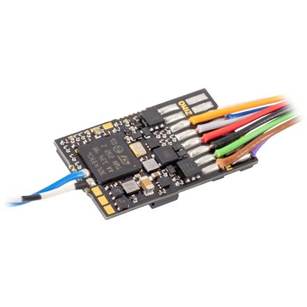 ZIMO MS480 Mini-Sound-Decoder DCC/mfx, 0,8 A, 6 Fu.-Ausgänge, 2 Logikpegel, 13 Litzen
