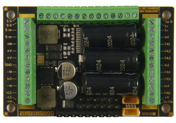 ZIMO MS990K Grossbahn-Sounddecoder 6A (mfx) mit Schraubklemmen, 15 Fu-Ausgänge | Bild 2