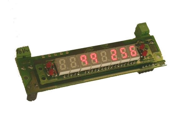 ZIMO MX9ZIAP 8-stellige Zugnummern-Ziffernanzeige Parallelbauform