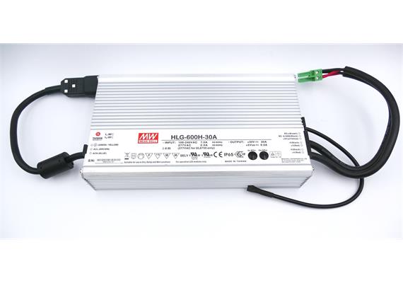 ZIMO Netzgerät 600 Watt (30V/20A) Meanwell 26 x 14,5 x 5 cm, incl. Adapterkabel CH, 3,4 kg