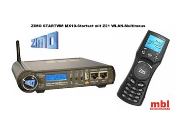 ZIMO STARTWM Startset MX10 Basisgerät, WLAN-MultiMaus, CAN-Fahrpultkabel + Netzteil 300W