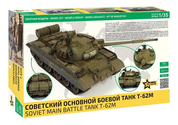 Zvezda 3679 Soviet Main Battle Tank T-62M - Massstab 1:35 | Bild 2