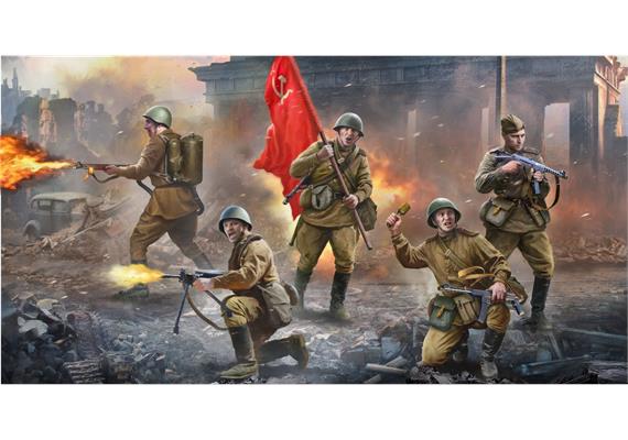 Zvezda 3718 Soviet Infantry Berlin 1945 · Massstab 1:35 | Bild 2
