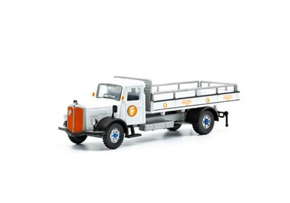 ACE 002362 Saurer S4C Pritsche "Brauerei Farnsburger, 1963" - H0 (1:87) | Bild 1