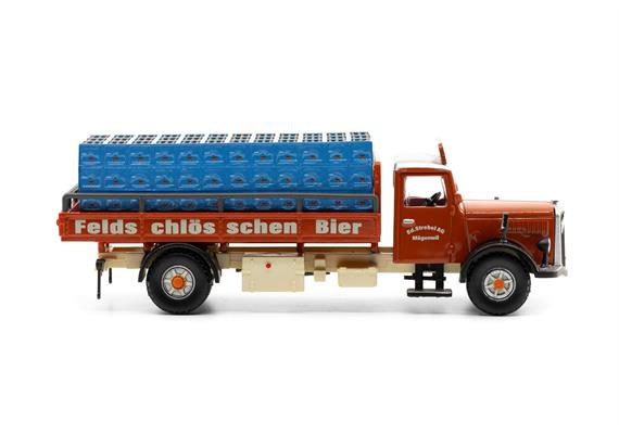 ACE 002370 Saurer S4C Pritsche Strebel Feldschlösschen - H0 (1:87) | Bild 4